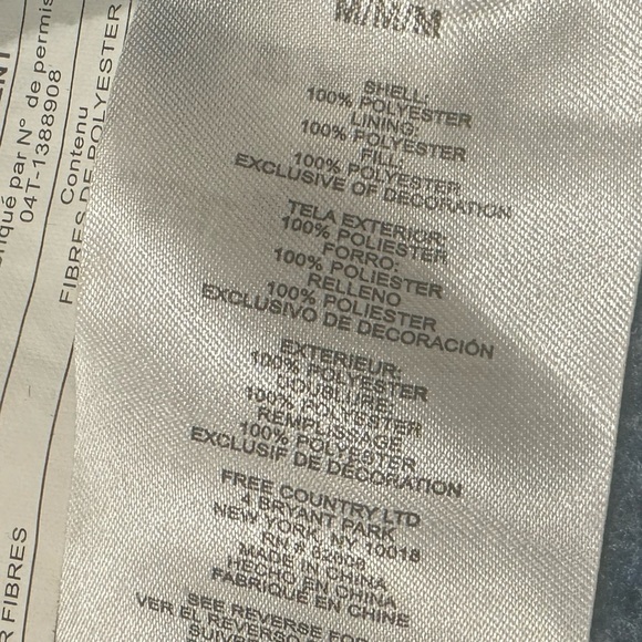 Free Country Men's Frore II Knit Fleece Jacket Sz Medium Blue Full Zip Collared - Picture 12 of 15